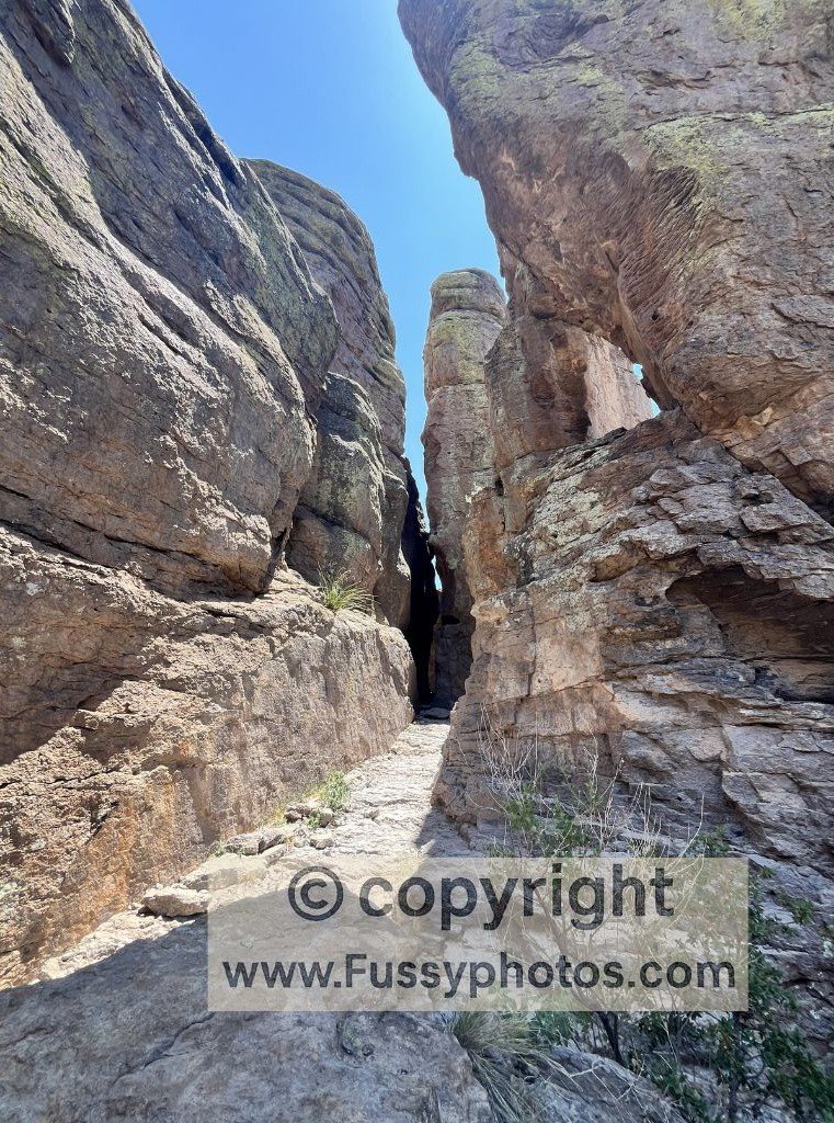 Chiricahua Big Loop: Echo Canyon Trail rock formations and narrow walls