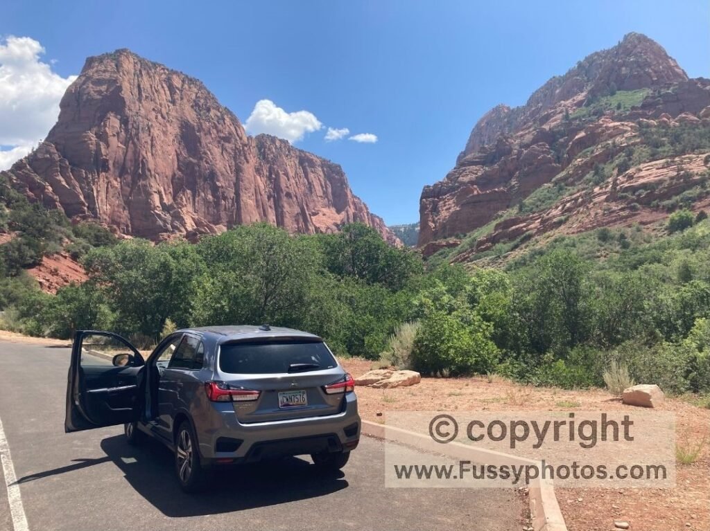 Zion Traverse to Angel’s Landing — pullover near La Verkin Creek Trailhead, Kolob Canyons