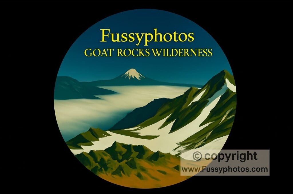 Hiking Goat Rocks Wilderness — Fussyphotos logo for Hiking Goat Rocks Wilderness
