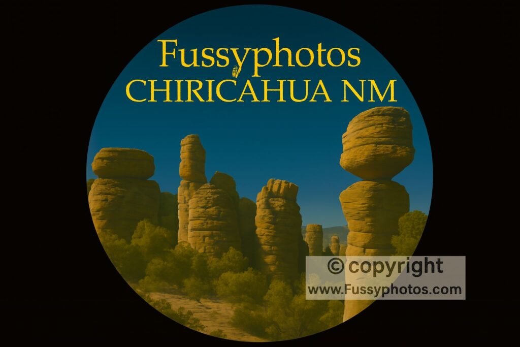 Fussyphotos logo for Chiricahua National Monument Big Loop hike