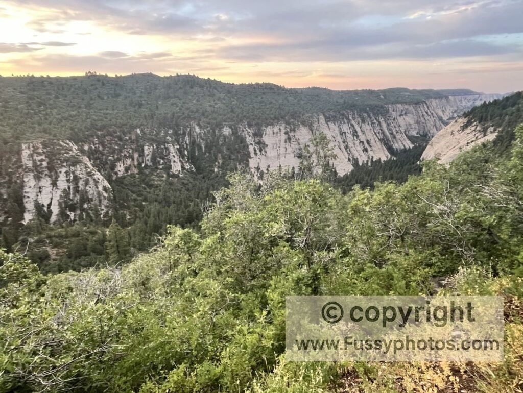 Backpack Zion Traverse to Angel’s Landing — sunrise over Wildcat Canyon
