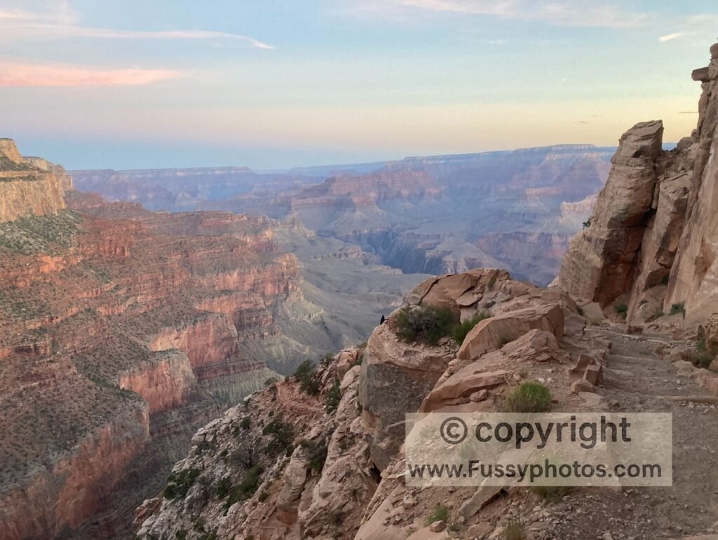 Grand Canyon Rim-to-River-to-Rim Loop dawn South Kaibab