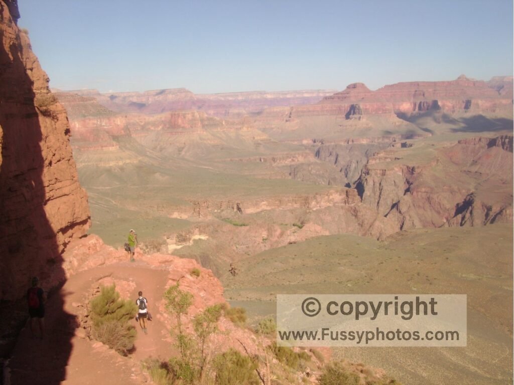 Grand Canyon Rim-to-River-to-Rim Loop — South Kaibab Trail switchbacks