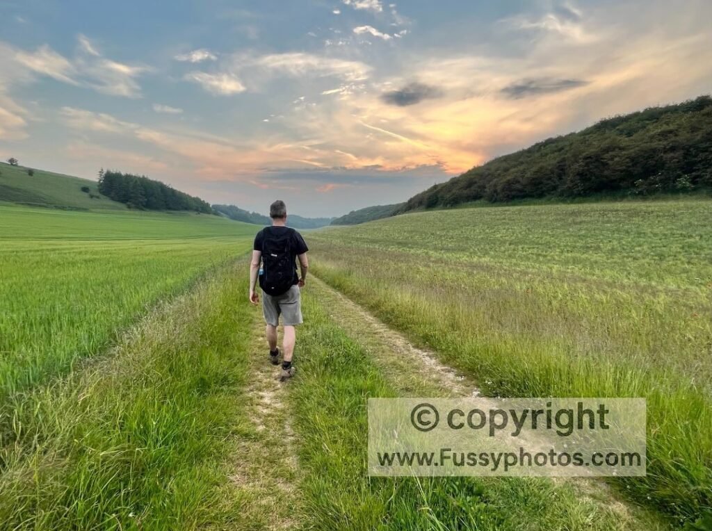Yorkshire Wolds Way — dramatic sunset over Swindale’s dry valley