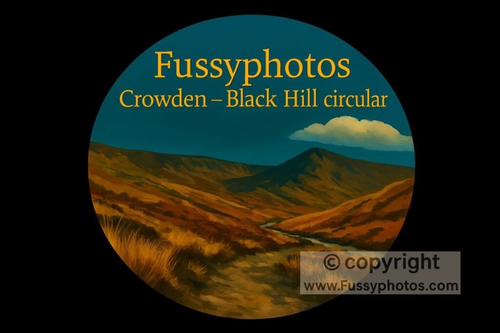 Crowden — Black Hill circular Fussyphotos logo