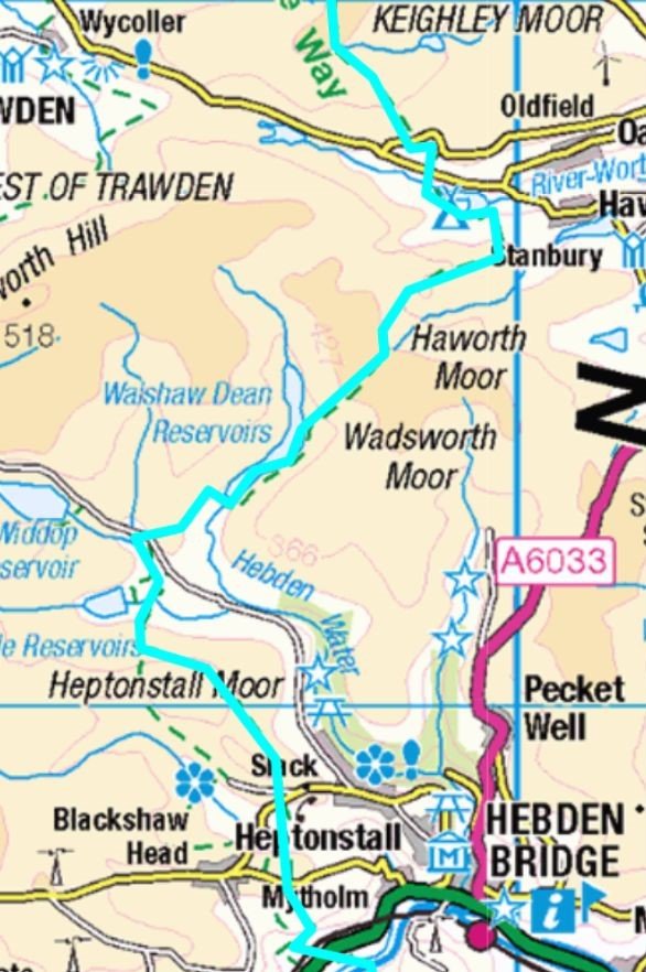 Pennine Way Route Maps | Days 4–5: Pennine Way Hebden Bridge–Malham