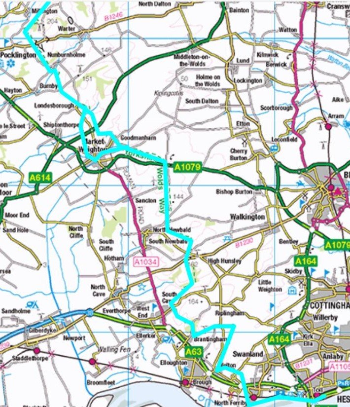 Yorkshire Wolds Way — route maps for trail navigation