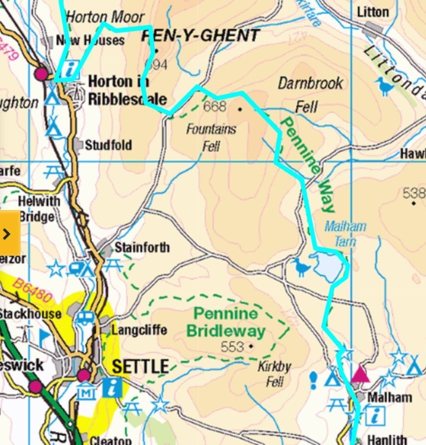 Pennine Way: Pennine Way Route Maps | Days 6–9 Malham → Middleton‑in‑Teesdale