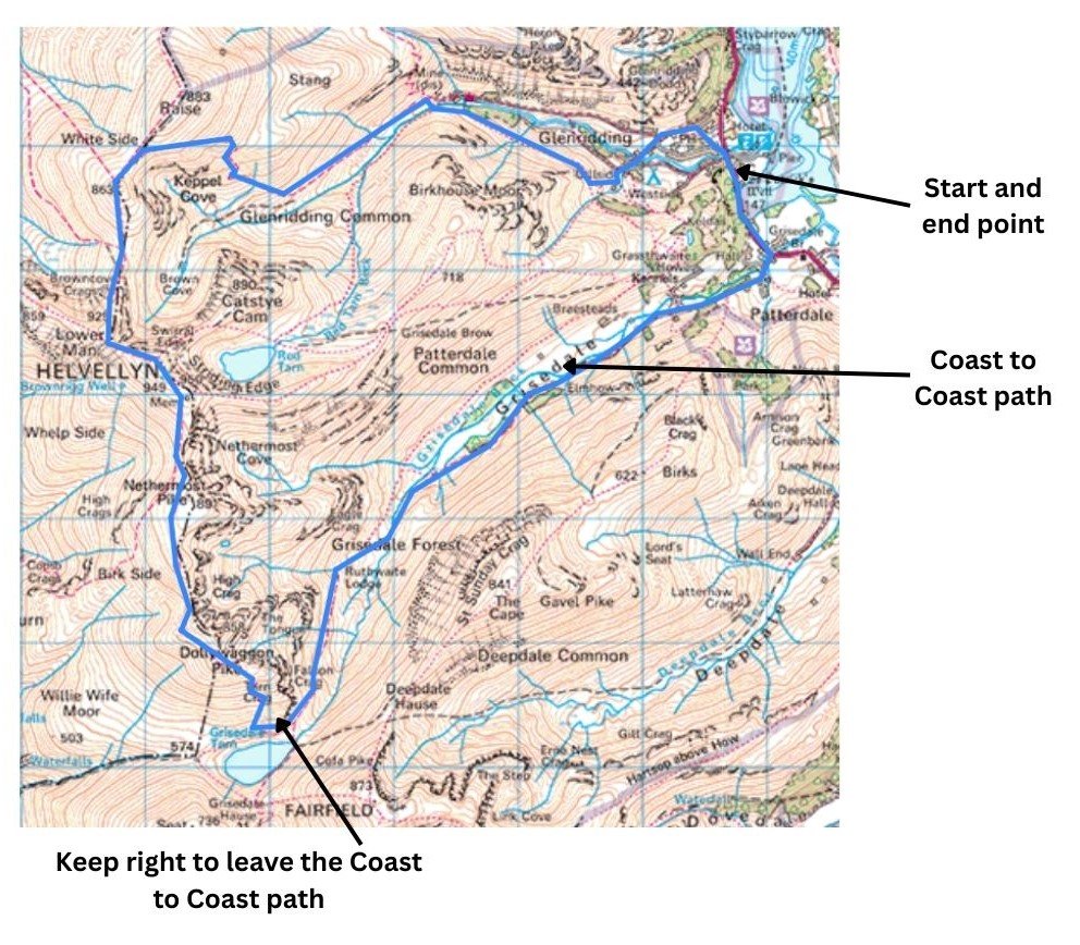 A Better Helvellyn Route Map