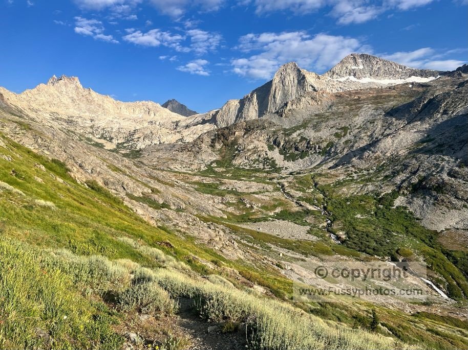 Looking east toward Black Rock Pass and the Mineral King high country.