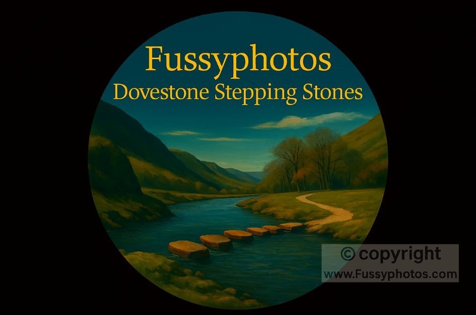 Fussyphotos Dovedale Stepping Stones logo