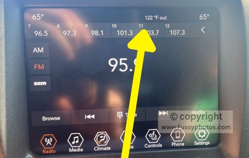 Death Valley Tips: beware extreme outside temperatures