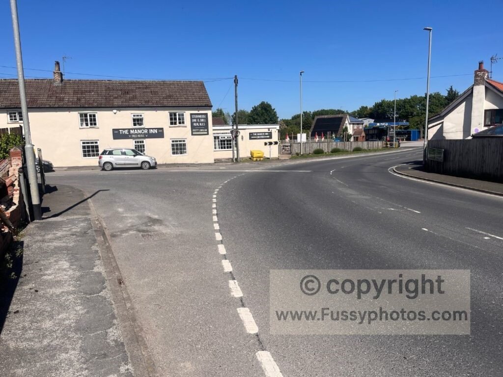 Scene showing Fridaythorpe and the Manor Inn, marking the key overnight point on the Wolds Way ahead of the long section with no accommodation until Sherburn.