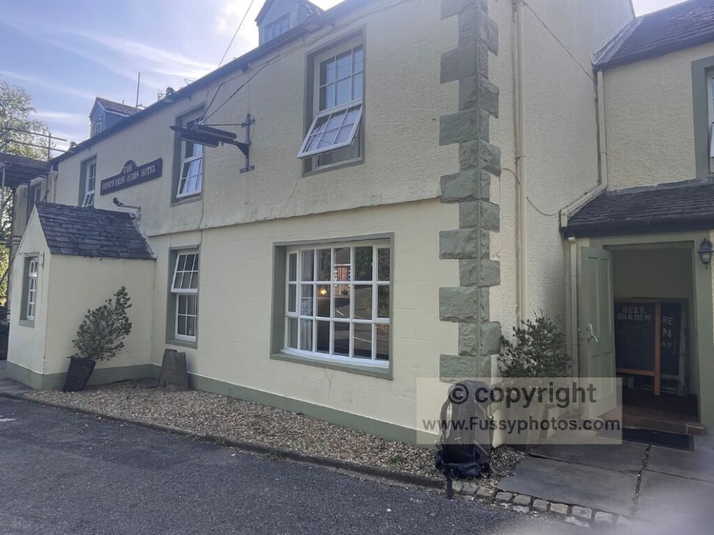 Outside view of The Shepherd’s Arms in Ennerdale Bridge, taken at the end of the walk before heading inside for a drink.