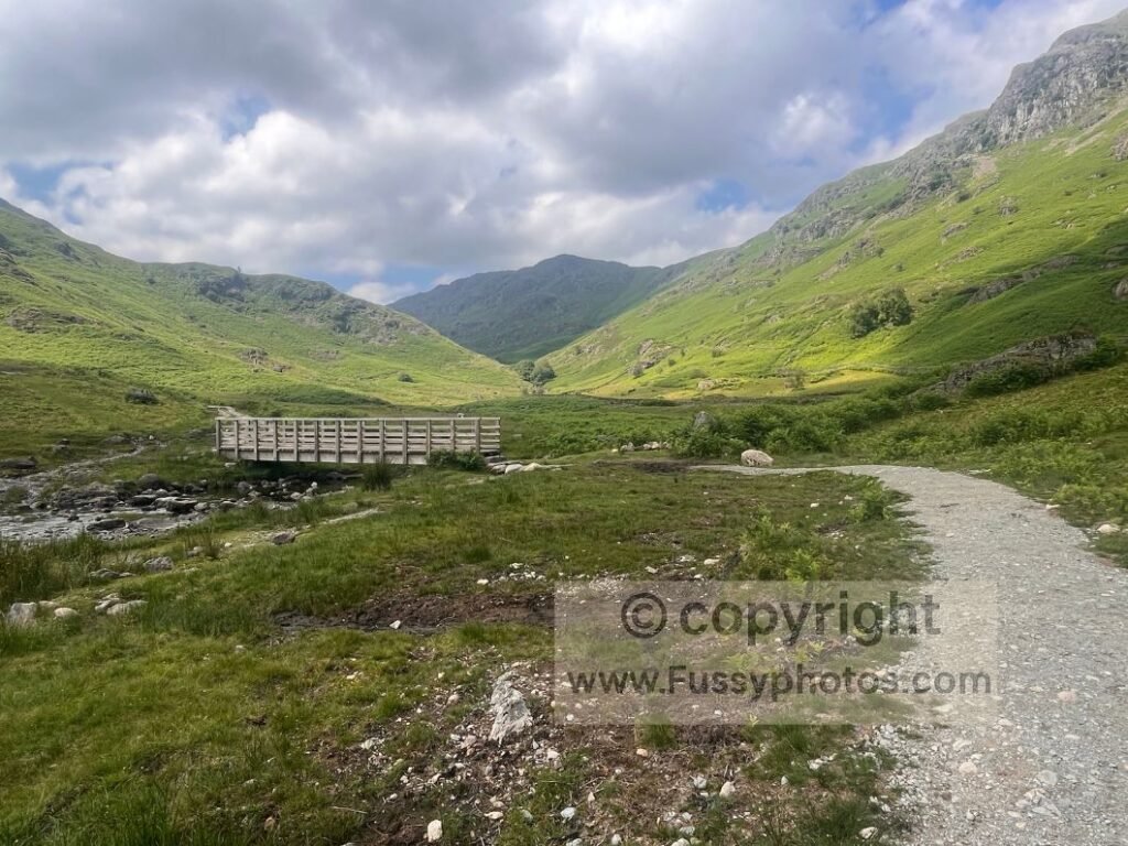 Bridge crossing the beck on an improved section of the Coast to Coast.