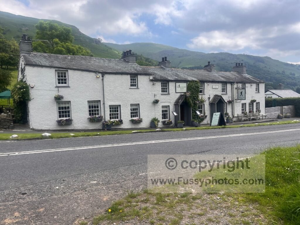 Exterior of The Travellers Rest near Grasmere on the Coast to Coast.